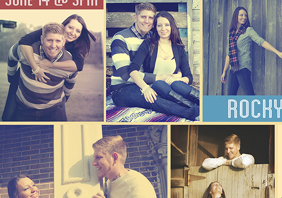 Wedding save the date postcard